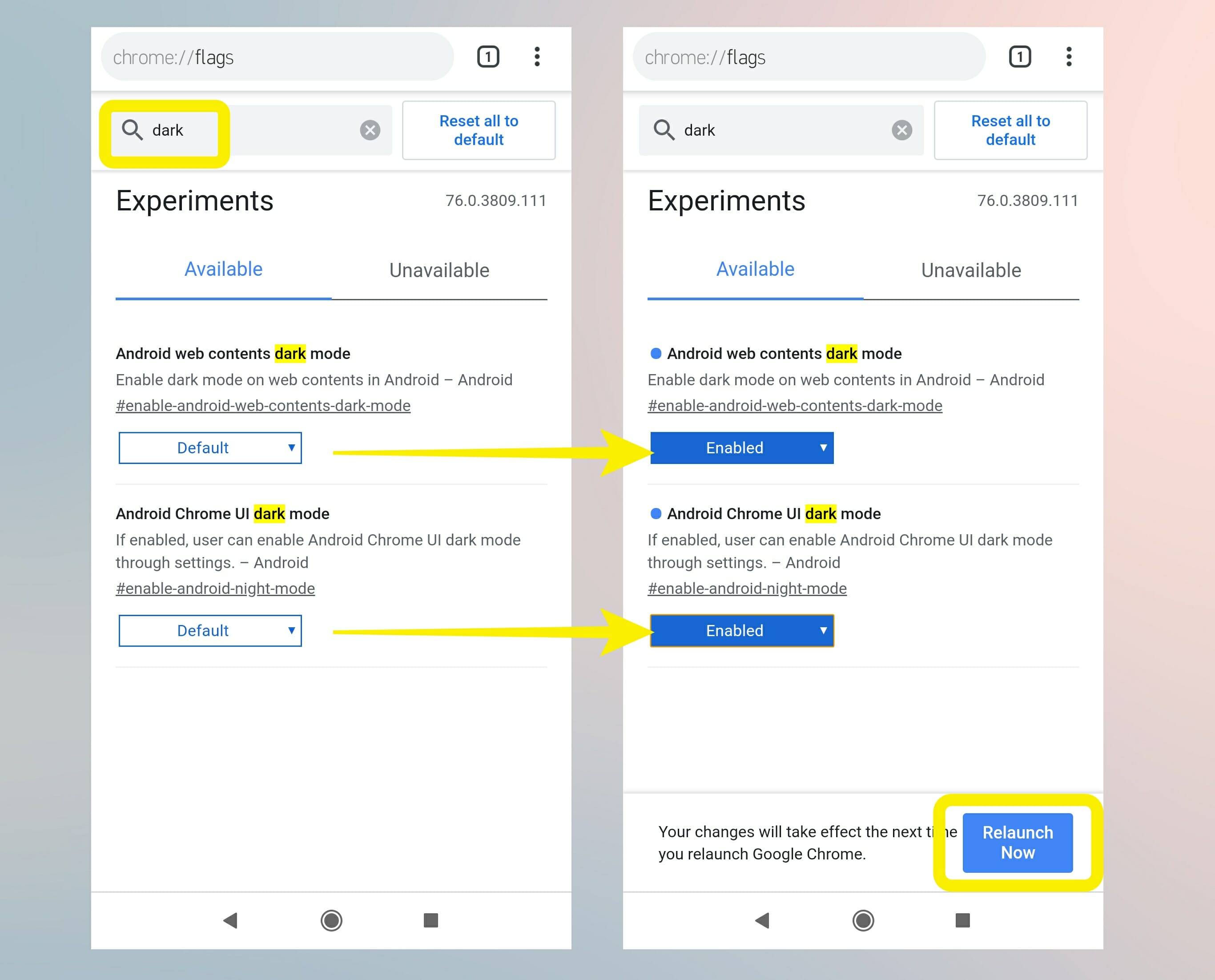 Android版chromeでダークモードを有効化する方法 手順 Telektlist