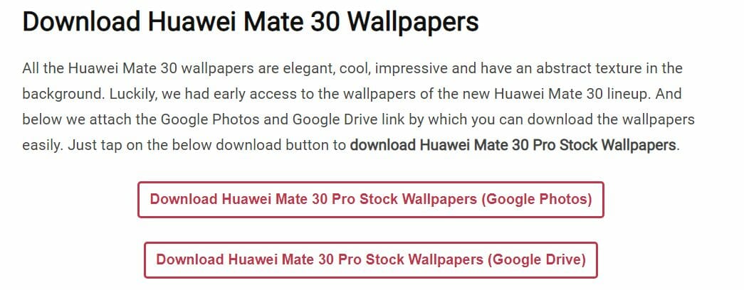 Mate 30 Proの壁紙が配布中 Google無しで買えないのなら壁紙だけでも
