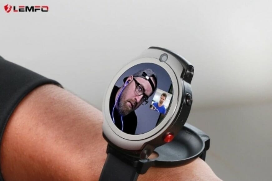 送料無料・割引 LEMFO2020最新フェイスID1.6インチデュアルカメラLTE4GスマートウォッチAndroid7.132GBバッテリーメンズスマートウォッチ ファッション腕時計