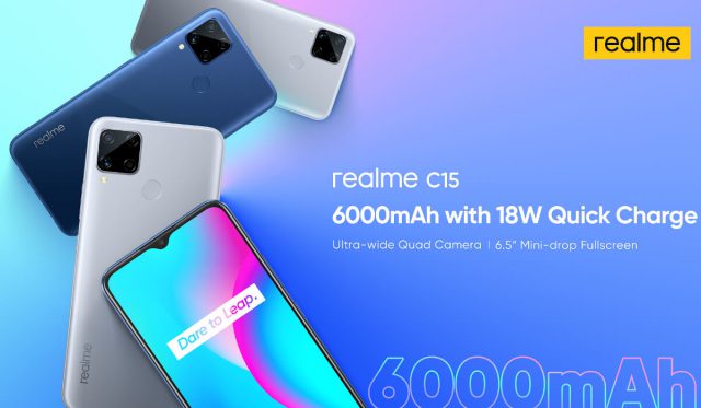 realme c15 launched in India