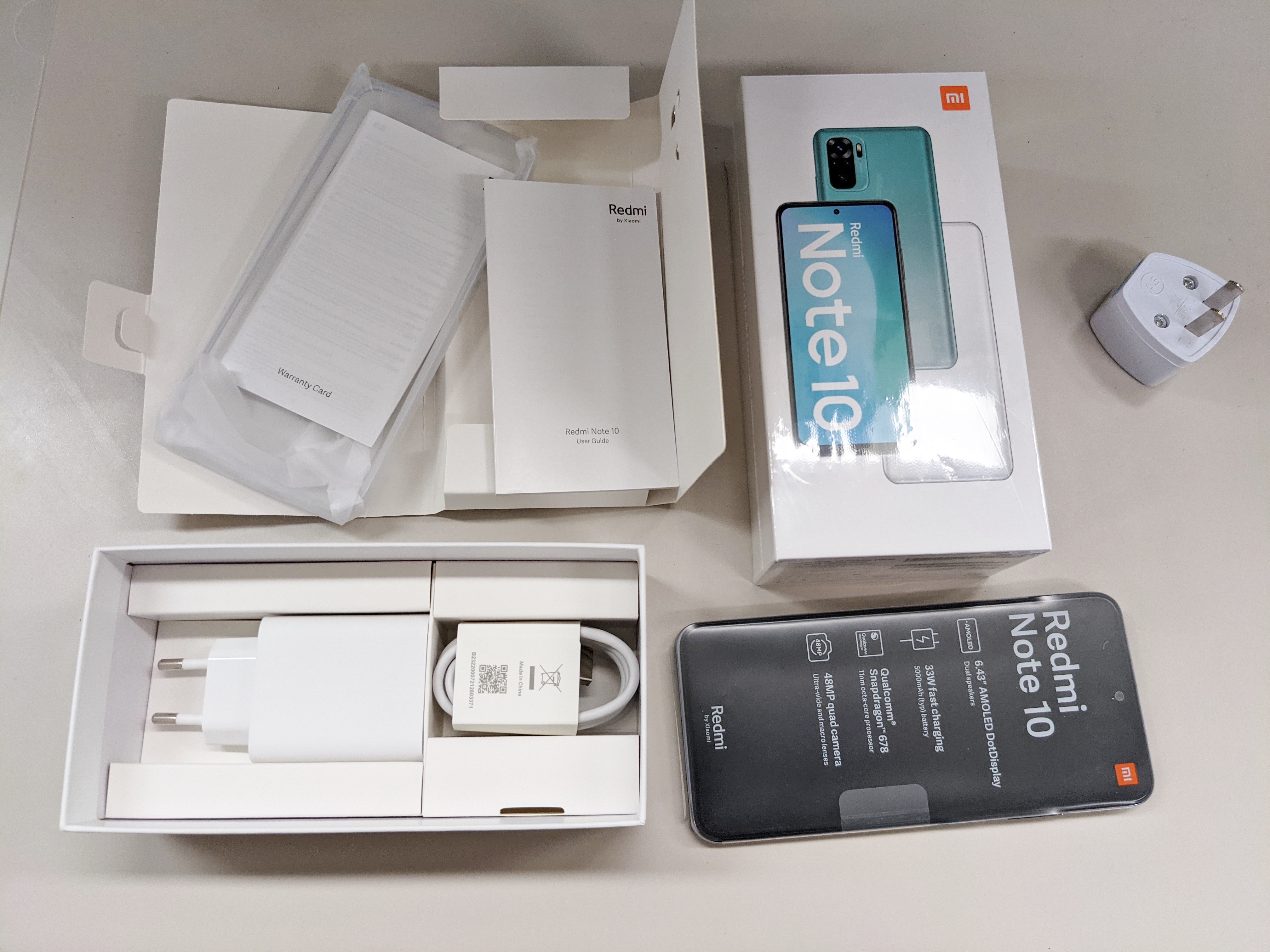 Xiaomi Redmi Note 10 Pro 本体＋外装箱●ゆうパック発送