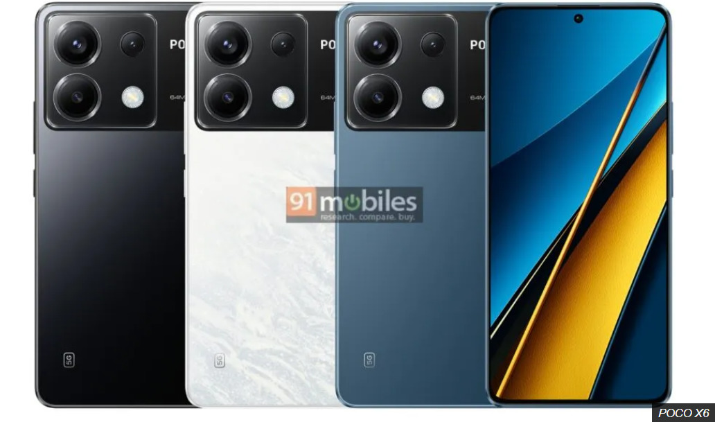 POCO X6 / X6 Pro / M6の公式とみられるレンダリングがリーク | telektlist